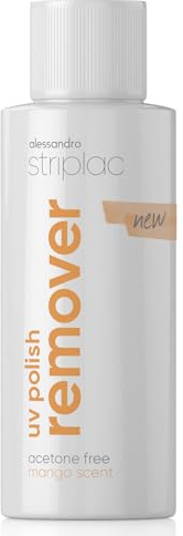 alessandro Striplac UV Polish Remover Nail & Feet – facile rimozione dei nostri colori UV – rimozione delicata senza acetone – con profumo di mango – speciale rimozione dello smalto – Vegano – 125 ml