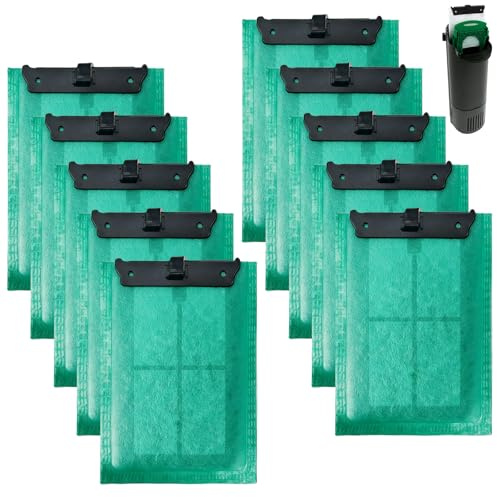 GBKDQQ 10 Stück Ersatz Filterpads, Kompatibel Filtermaterial für Tetra EasyCrystal Filter Box 300 Geeignet und EasyCrystal Filter 250 für Tetra ReptoFilter Kartuschen Aquarien