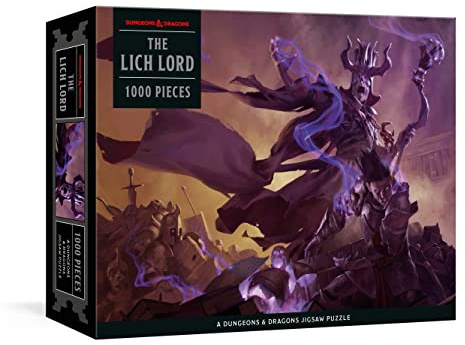 The Lich Lord Puzzle: 1000-Piece Jigsaw Puzzle Featuring The Iconic Cover Art from The Dungeon Master's Guide