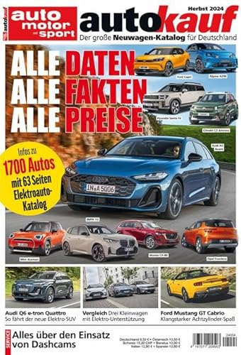 autokauf 04/2024 Herbst: Der große Neuwagen-Katalog für Deutschland