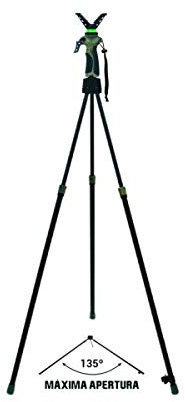 Trípode para Caza de 3ª generación,Giratorio, Apertura MAX. 135 Grados, Altura de 100cms a 165cms, Ideal para esperas o recechos.