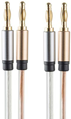 Cavo per altoparlanti in rame puro HI-FI, cavo di linea di spine a banana (3m)
