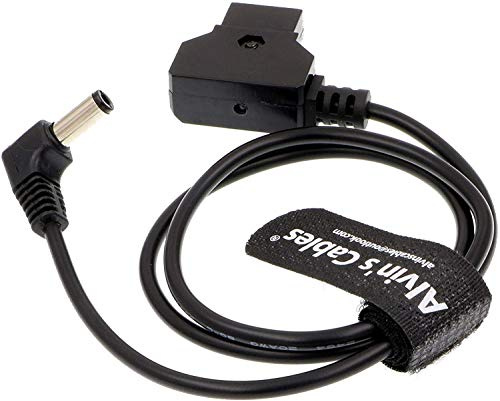 Alvin's Cables Safe Tap D-Tap a 2.1 DC 12 V vinkelrätt kabel för KiPRO LCD-skärm 60 cm