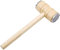 Meat Tenderizer Hammer Wooden Steak Double Sided Stainless Steel Teeth Mallet Kitchen Tool Heavy Duty Sturdy Comfortable Grip & Durable for Tenderize Meat, Beaf, Chicken & Fish