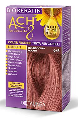 Dietalinea - Color Prodige 8 Effetti Tinta per Capelli 6/R Biondo Scuro Ramato