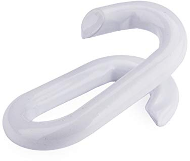 10 STÜCK Stahl Notglieder Weiss KETTENGLIEDER Notglieder aus Stahl VERBINDUNGSGLIED Weiss FÜR 6 MM STAHLKETTE Absperrkette