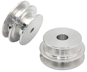 Riemenscheibe aus Aluminiumlegierung, 50/60 mm, 8–20 mm, feste Bohrung, für Motorwelle (8 mm)