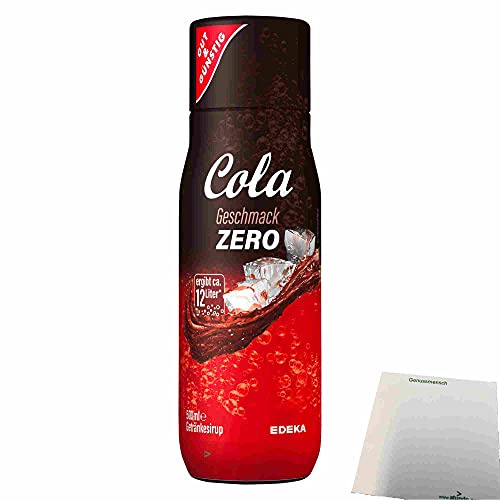 Gut & Günstig Cola Zero Getränkesirup (500ml Flasche) + usy Block