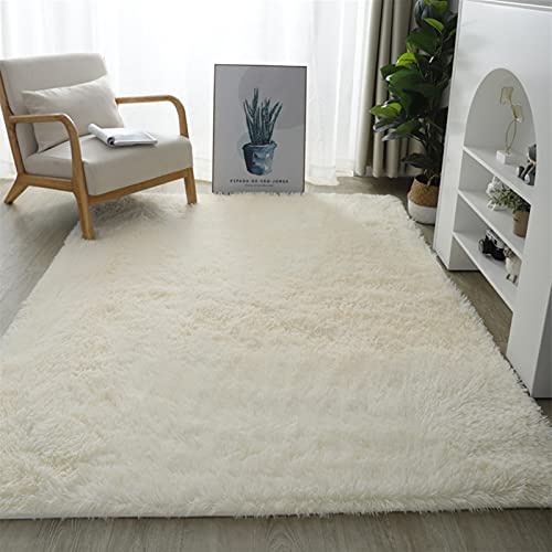 Lifup Teppich Shaggy Anti Rutsch Pflegeleicht, Rechteck Langflor Teppich für Wohnzimmer Schlafzimmer Kinderzimmer Beige 200 x 300 cm