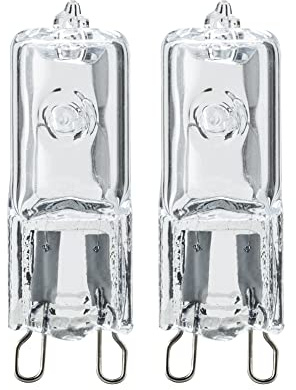 Paulmann 80090 Halogen Lampe Hochvolthalogen Stiftsockel 2er Set G9 230V Warmweiß 2x75 Watt dimmbar Klar 2800K G9
