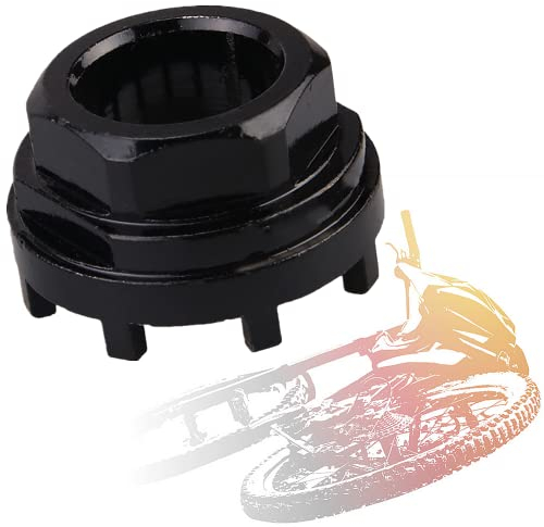 Lockring Tool,Bottom Bracket Cup Tool 8 Notch Front Chainring Lockring Remover Installer,Bicycle Crank Remover Bottom Bracket Shaft Repair Tool