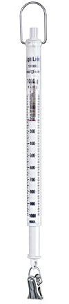 KERN Serie 287 Federwaage, 1 kg MAX Wägebereich, Hellgrau/Grau, 12.2mm Höhe, 225mm Breite