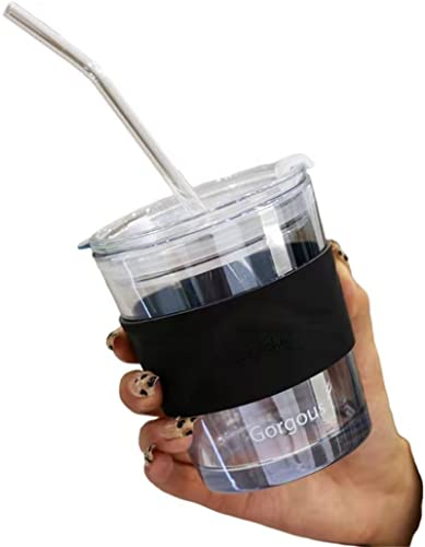 Bicchieri classici da birra di alta qualità con coperchio da 14 once – Highball cocktail miscelazione bicchiere – perfetto per bevande fredde, soda, acqua – usato in bar, ristorante, pub (bianco)