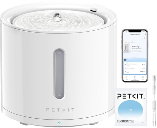 PETKIT EVERSWEET Solo 2 Cat Water Fountain with Pump, Ultra Quiet 70oz/2L Pet Water Fountain for Cats and Dogs Inside, 3 Working Modes, Visualization Window, (App Control)