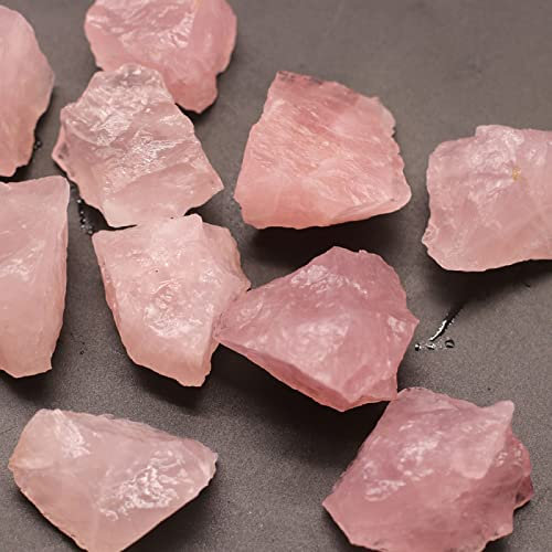 100g Natural Rose Quartz Crystal Rough Stone Irregular Pink Crystal Ore Garden Home Decor