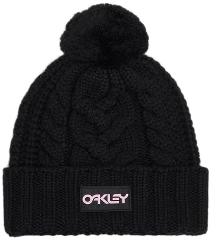 Oakley Bonnet Harper Pom pour Femme, Blackout, Taille Unique