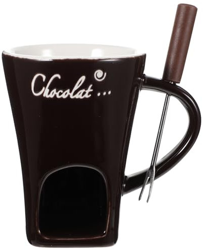 PRETYZOOM 1 Set Tazza Fonduta Tazza per Sciogliere Il Cioccolato Scalda Fonduta Riscaldatore del Latte Fonduta di Formaggio Set per Scalda Burro Acciaio Inossidabile Tazza Termica Domestico