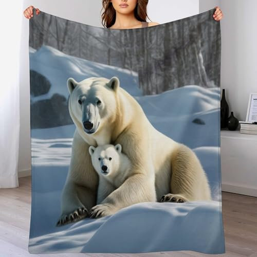 Polar Tragen Kuscheldecke Flauschig Decke, Flannel Weiche Sofadecke, Fleecedecke, Wohndecke - Pflegeleicht - Warm, Gemütlich, Langlebig（180×200cm）