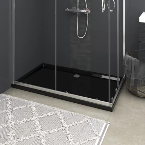 Piatto doccia ABS rettangolare, nero, 70 x 120 cm, 148914