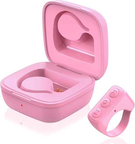 Tiktok Fernbedienung Ring Finger Scroller Bluetooth Scrolling Ring Page Turner, kompatibel mit iPhone, iPad, Android Mobiltelefon Tablet (Rosa)