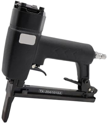 Grapadora neumática, grapadora eléctrica para tapicería Pistola de clavos neumática alargada 1013JL, herramienta de grapas en forma de U for muebles y carpintería