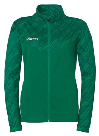 uhlsport Football Progressive 28 Poly Veste d'entraînement pour femme, veste de sport, sweat-shirt sans capuche avec col montant et poches zippées - Coupe ajustée pour femme
