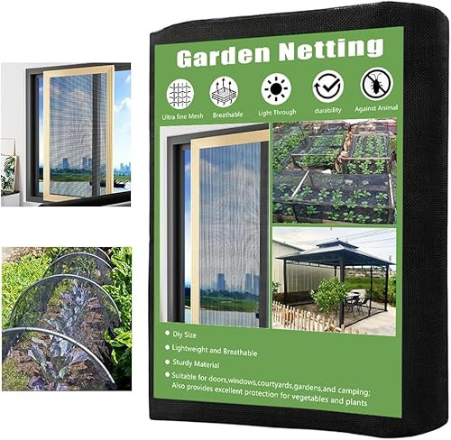 HuaMuDM 2x5m Gemüsenetz,Garten Insekten Netz,Pflanzenschutznetz