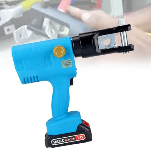 VNATWGOO Crimpeadora HidráUlica EléCtrica Profesional, Crimpadora A BateríA, Kit De Cableado InaláMbrico PortáTil,SME240