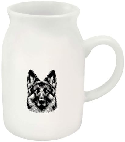 Azeeda 300ml 'German Shepherd Dog' Ceramic Milk Jug (MJ00017126)