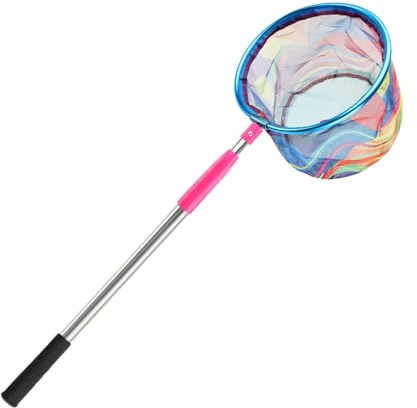 Redes de para | Red de Playa Retráctil para - Juguetes de Red de Red Resistente con Mango Antideslizante para agarrar Mariposas en Juego de Verano al Aire Libre para