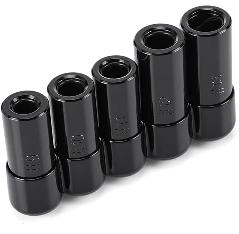 Otoolling 71670 Large Tap Socket Set 5pcs, Fit 5/8, 11/16, 3/4, 7/8 and 1 (16mm-25mm) Taps, Sockets Adapter Wrench Set #9, #10, #11, #12, #13