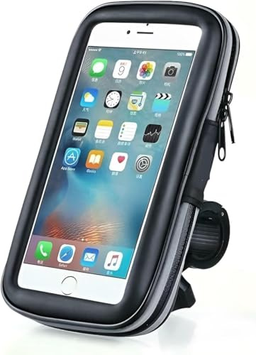 Laven & Ivory Bike Phone Holder, Waterproof Motorcycle Phone Mount with 360° Rotation| Touchscreen Case for Cycling, Compatible with iPhone/Samsung/Huawei & Other Smartphones (L)