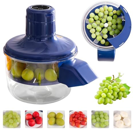 Pelador eléctrico para uva y ajo para uvas recargable por USB, pelador automático para frutas pequeñas, fácil de usar para uso doméstico, cocina y comercial