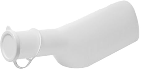 SILENRADAWN Patient Urinal Pot with Scale Thickened Plastic Nursing Urinal Bottle for Men and Women Comfortable Soft Mouth Sturdy Design for Hospital Care and Night Use