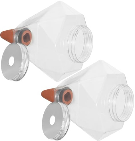 SUPVOX Dispositivo di Irrigazione Automatico per Piante in Vaso 2 Pezzi 500Ml Annaffiatoio per Piante Grasse in Plastica Riutilizzabile Strumento di Irrigazione da Giardino e Continua