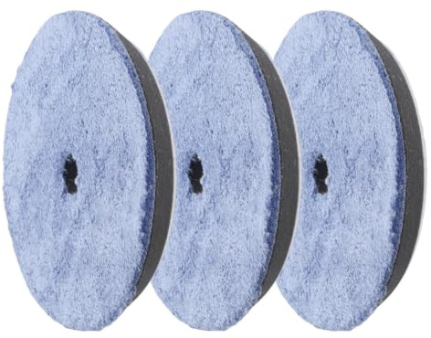 3 Stück 15,2 cm Mikrofaser-Polierpads für 150 mm DA Autopolierer, schnelle Finishing-Handschuhe für Automobilpflege und Detaillierung