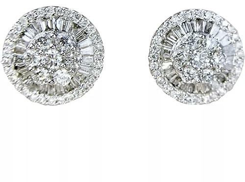 Diamantörhänge för kvinnor Smycken Bröllopsförlovningsörhängen Brud