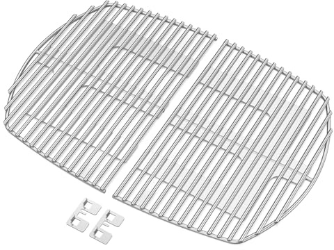 Onlyfire Grillgaller i rostfritt stål, ersättningsgaller (65,5 x 44,5 cm) för Weber Q300, Q320, Q3000, Q3100, Q3200