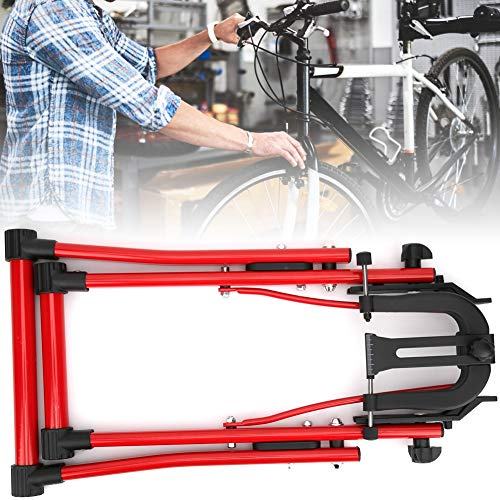 BOROCO Aluminiumlegierung Rot Einfach Bequem Fahrrad Laufrad Zentrierständer Heim Fahrrad Reparatur Wartung Unterstützung Werkzeug Zubehör