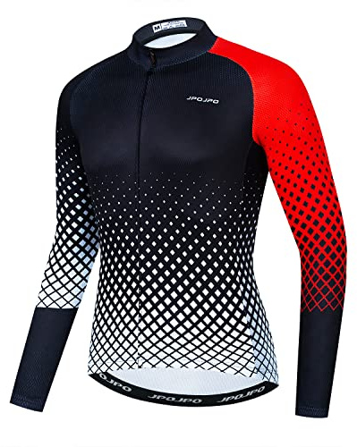 Herren Fahrradtrikot Langarm Fahrradbekleidung Sport Tops