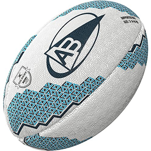 Gilbert Ballon de Rugby Bayonne - Collection Officielle Aviron Bayonnais Multicolore Taille 5