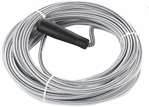 Professional Kitchen Bathroom Sink Drain Pipe Unblocker Flexible Plumbing Rod Sink & Drain Augers Unblocker Wire Tool Waste Pipe Cleaner Gadget Drain Hair Remover Toilet Cleaning Sink Snake (7 Meter)