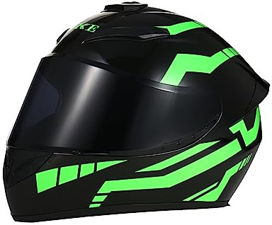 Shkalacar Full-face Motorbike Helmets, Motorcycle Helmet Full Face Unisex Adult Cool Rider Equipment Four Seasons Street Touring Motorcycle Helmet 5 Style Size M,L,XL