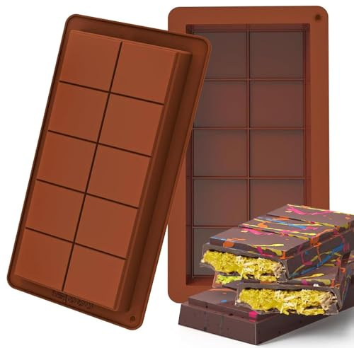 Schokoladenform Silikon, 2 Stück Tief, Dubai Schokolade, Silikonform, Non-Stick Mehrzweckform In Lebensmittelqualität, Für Praline Süßigkeiten