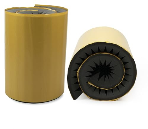 ACOUSPANEL Akustikschaumstoff Selbstklebend Pyramide Matte 200x50x8cm, 2 Stück, Dämmung Schaumstoff zum Gaming Zimmer, Schallschutz Wand im Musikstudio, Acoustic foam, Echo absorber