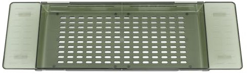 Vassoio Per Vasca Da Bagno, Estensibile Regolabile 56.5-80 Cm Grande Capacità Con Fori Drenanti Per Il Bagno Adatto A Varie Vasche