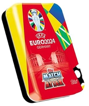 Topps UEFA Euro 2024 Germany Match Attax Trading Cards – 1x Mini Tin Rot