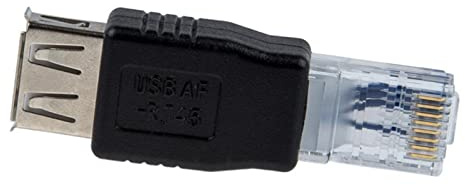 Hwmsza Plusieurs USB Type A Femelle vers RJ45 mâle Ethernet LAN routeur Adaptateur de Prise de Courant (Size : 20PCS)