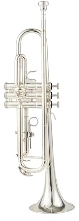 Professionell Trompete Professionelles silbernes Trompeten-B-Trompeteninstrument hochwertiges französisches Horn Jazz-Instrument Horn
