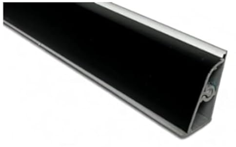 Generico Alzatina per Piani da Cucina in PVC, spalletta per Top con la seguente Misura= 2 Metri lineari Compresa di 1 Tappo SX, 1 Tappo DX, 1 Angolo SX, 1 Angolo DX. (Vari Colori) (1, Nera)